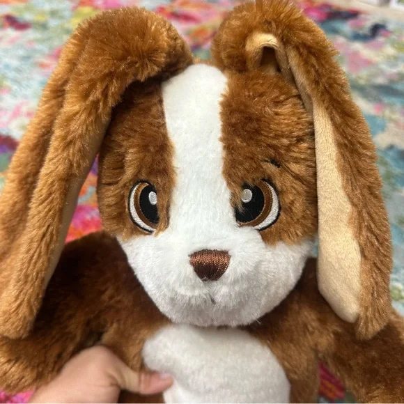 Cocoa Cream Build-A-Bear Plush Bunny spots on tummy and a loose thread see pics - Picture 4 of 8